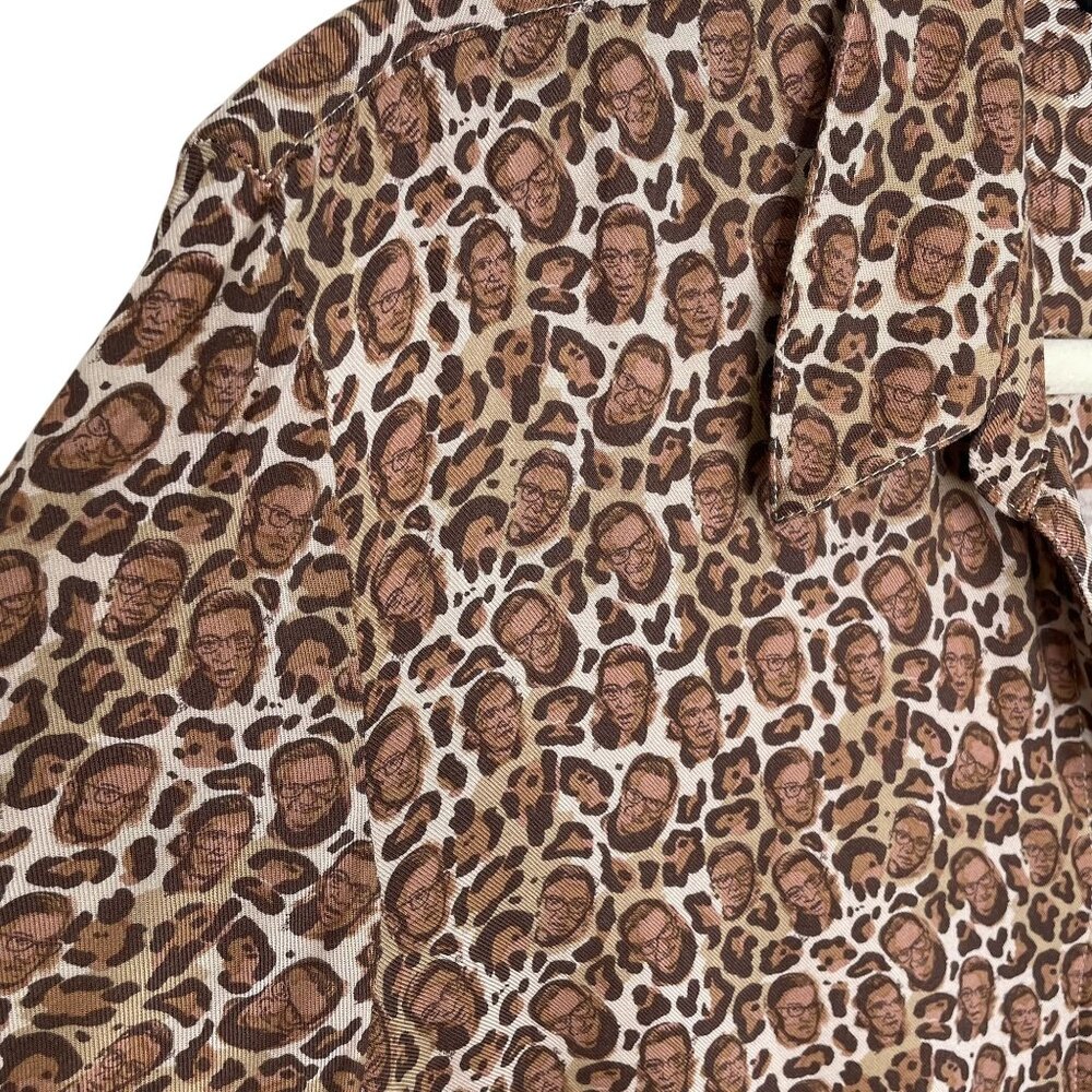 Betabrand Ruth Bader Gisburg Print Button Down To… - image 6
